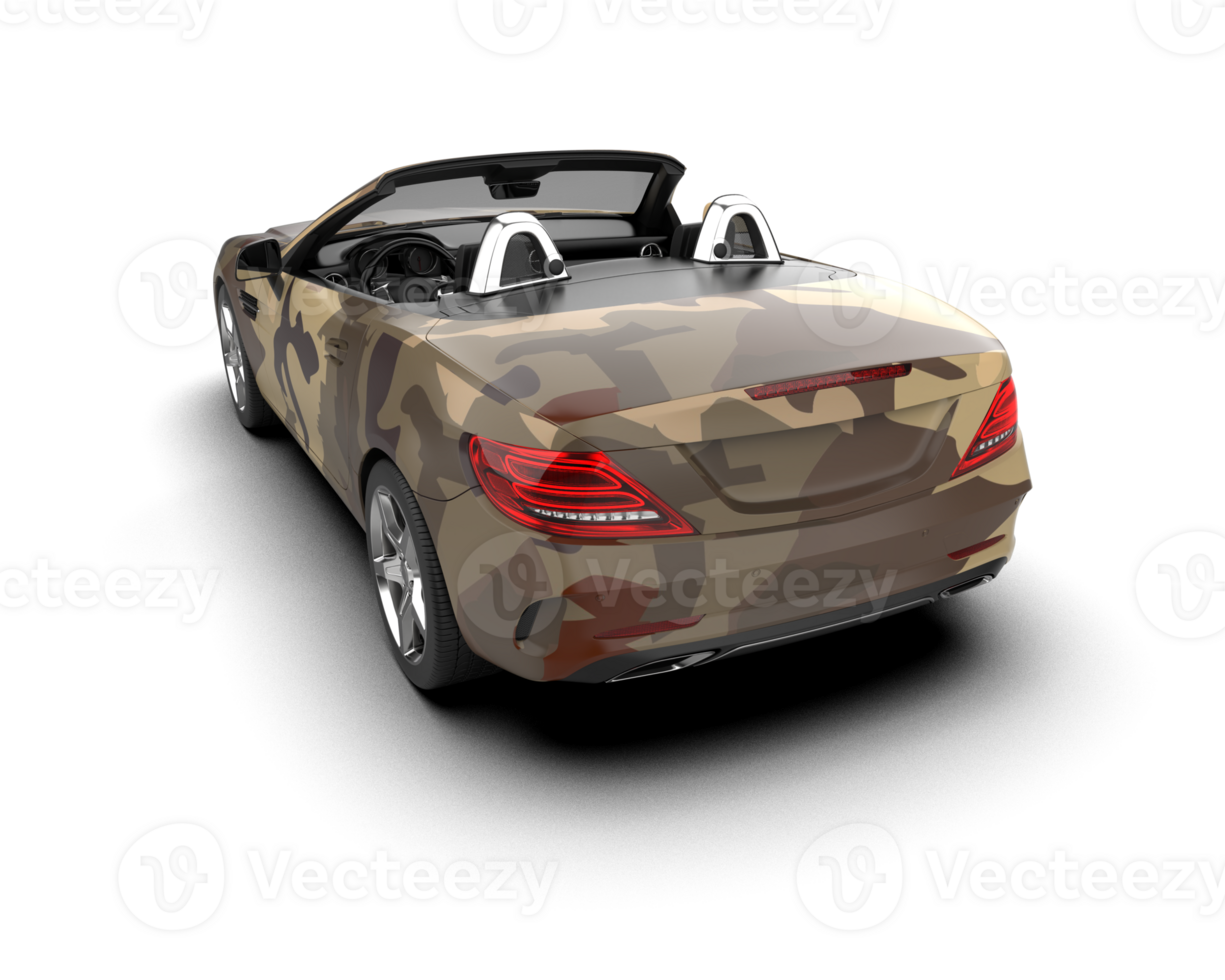 Realistic sport car isolated on background. 3d rendering - illustration png