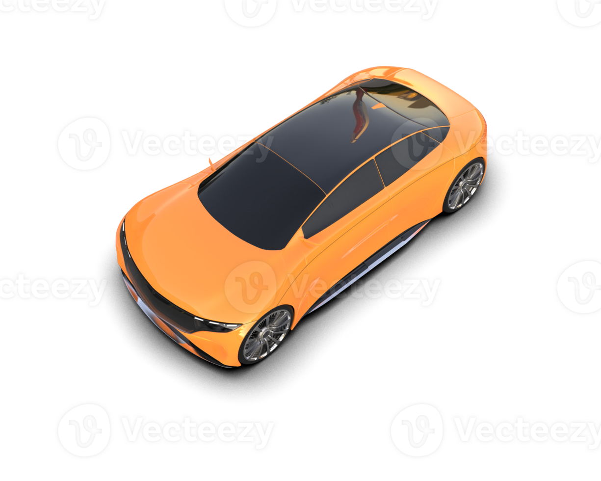 Realistic sport car isolated on background. 3d rendering - illustration png