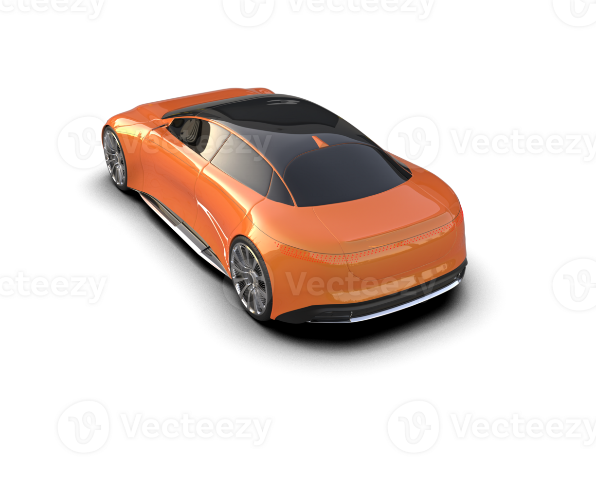 Realistic sport car isolated on background. 3d rendering - illustration png