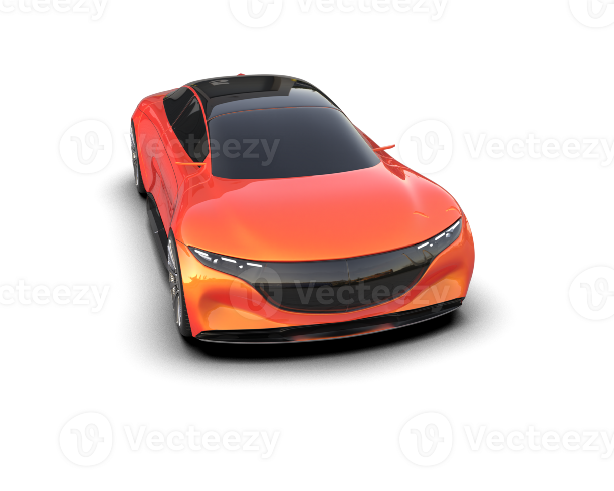 Realistic sport car isolated on background. 3d rendering - illustration png