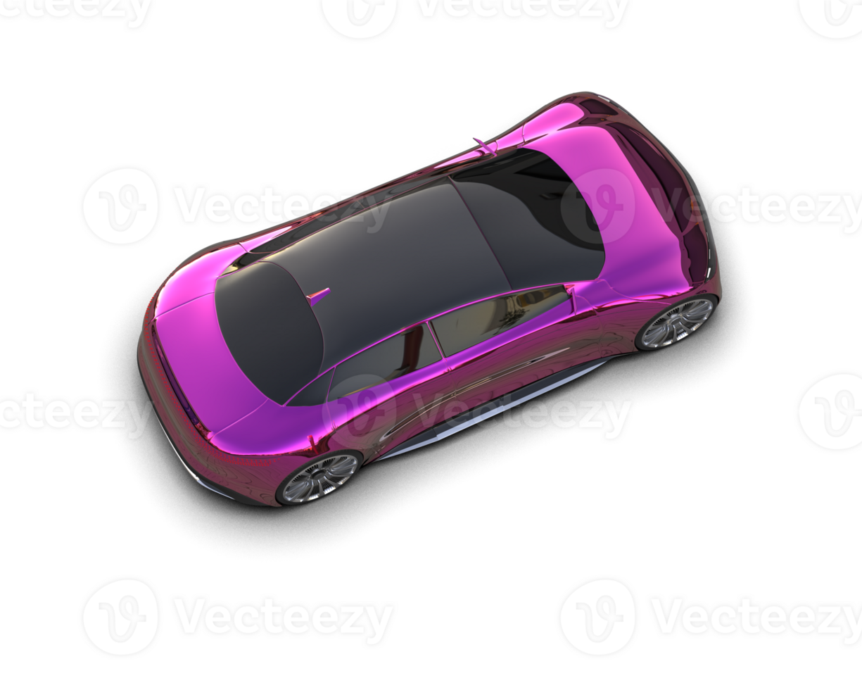 Realistic sport car isolated on background. 3d rendering - illustration png