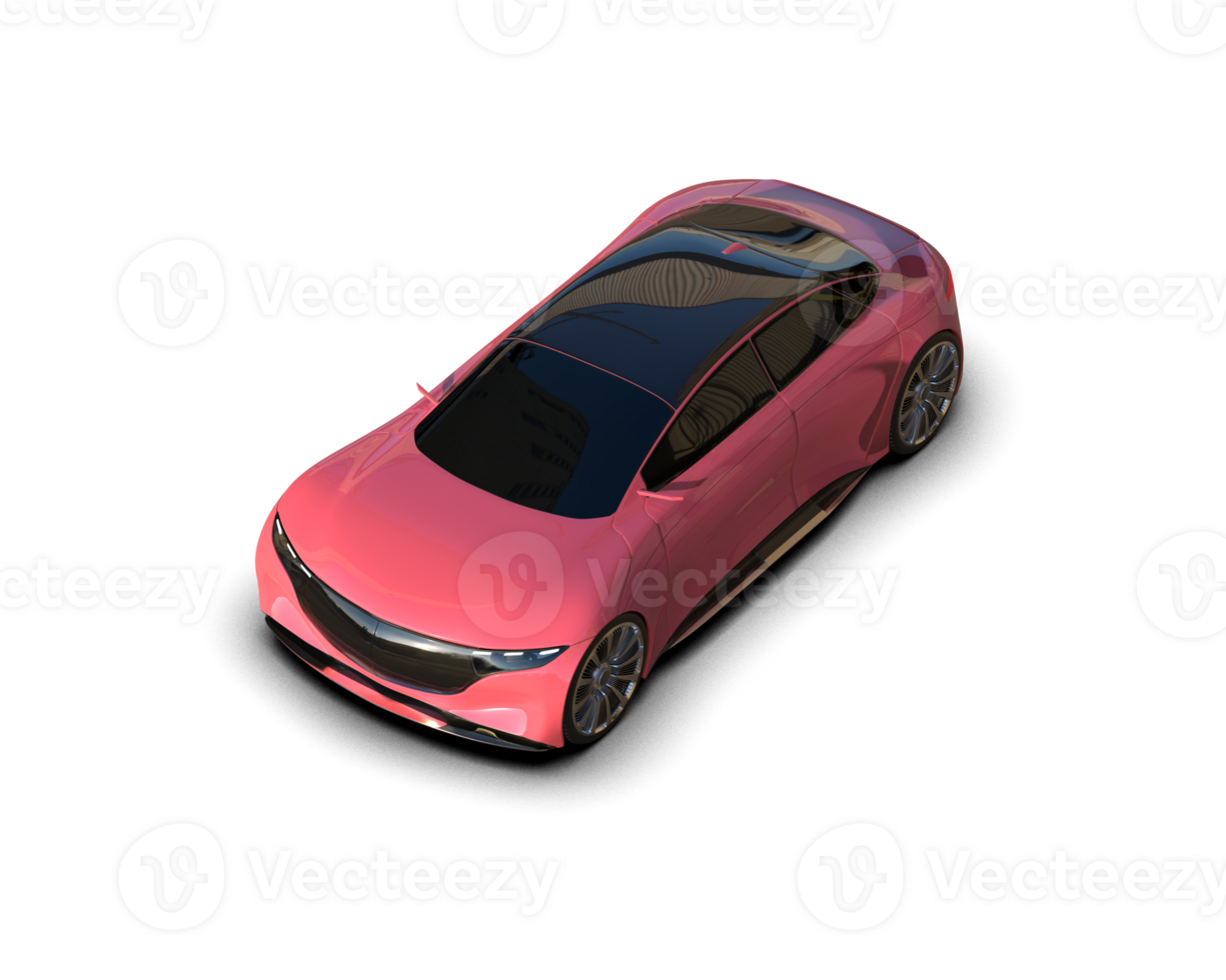 Realistic sport car isolated on background. 3d rendering - illustration png