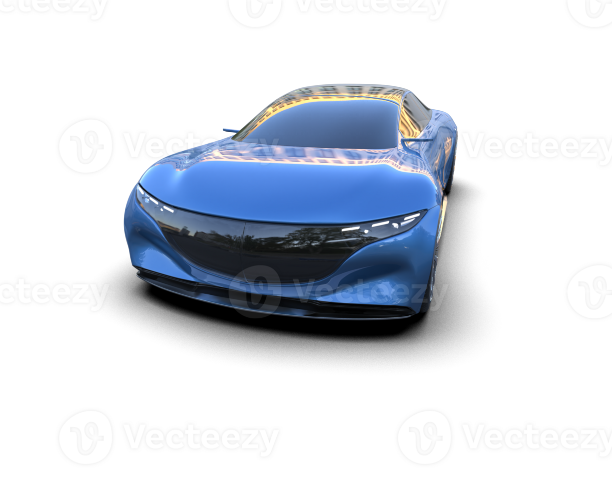 Realistic sport car isolated on background. 3d rendering - illustration png