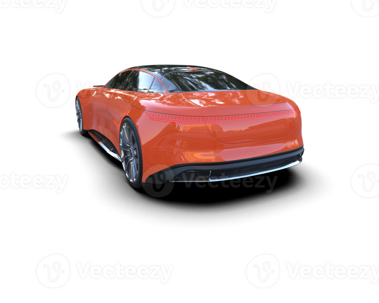 Realistic sport car isolated on background. 3d rendering - illustration png