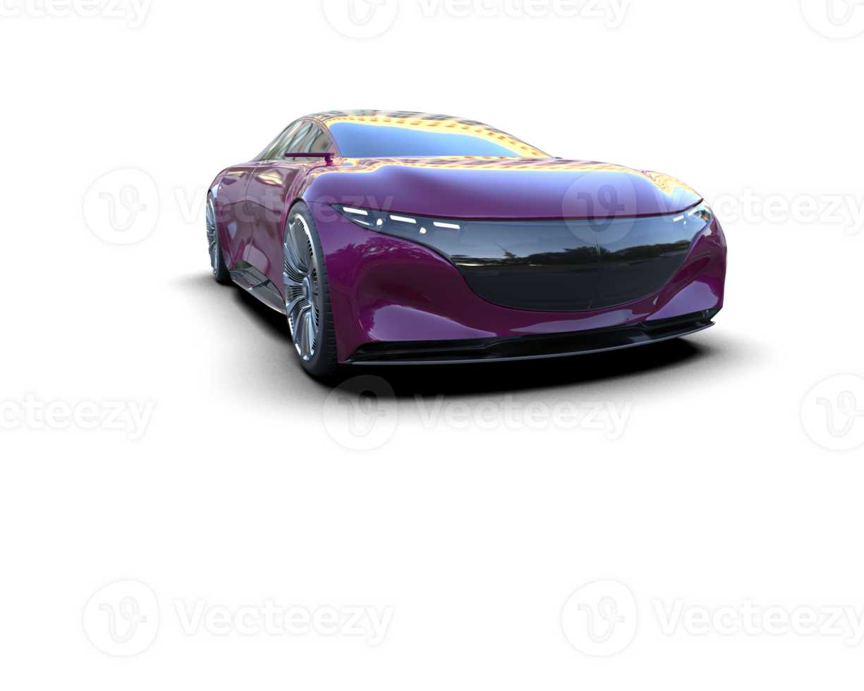 Realistic sport car isolated on background. 3d rendering - illustration png