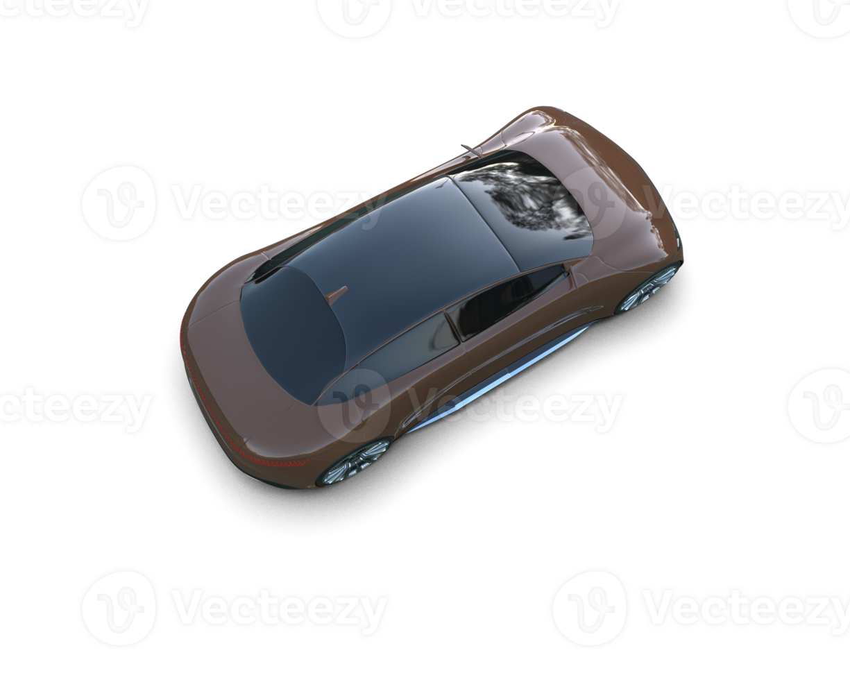Realistic sport car isolated on background. 3d rendering - illustration png