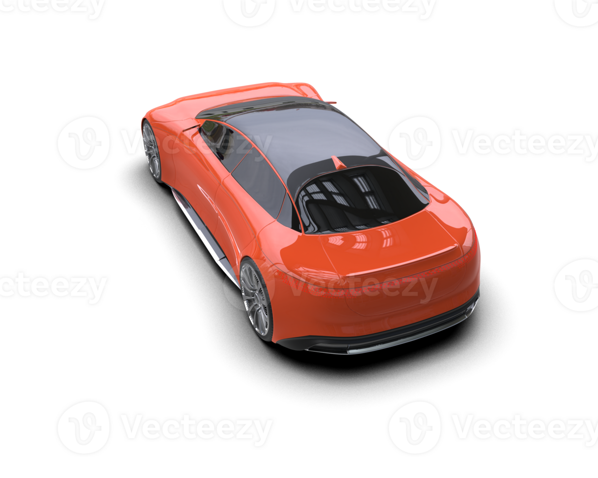 Realistic sport car isolated on background. 3d rendering - illustration png