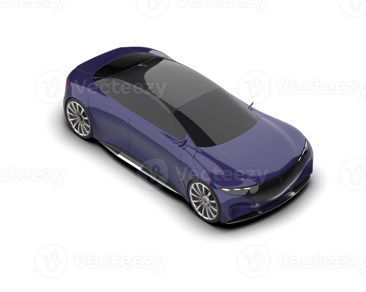 Realistic sport car isolated on background. 3d rendering - illustration png