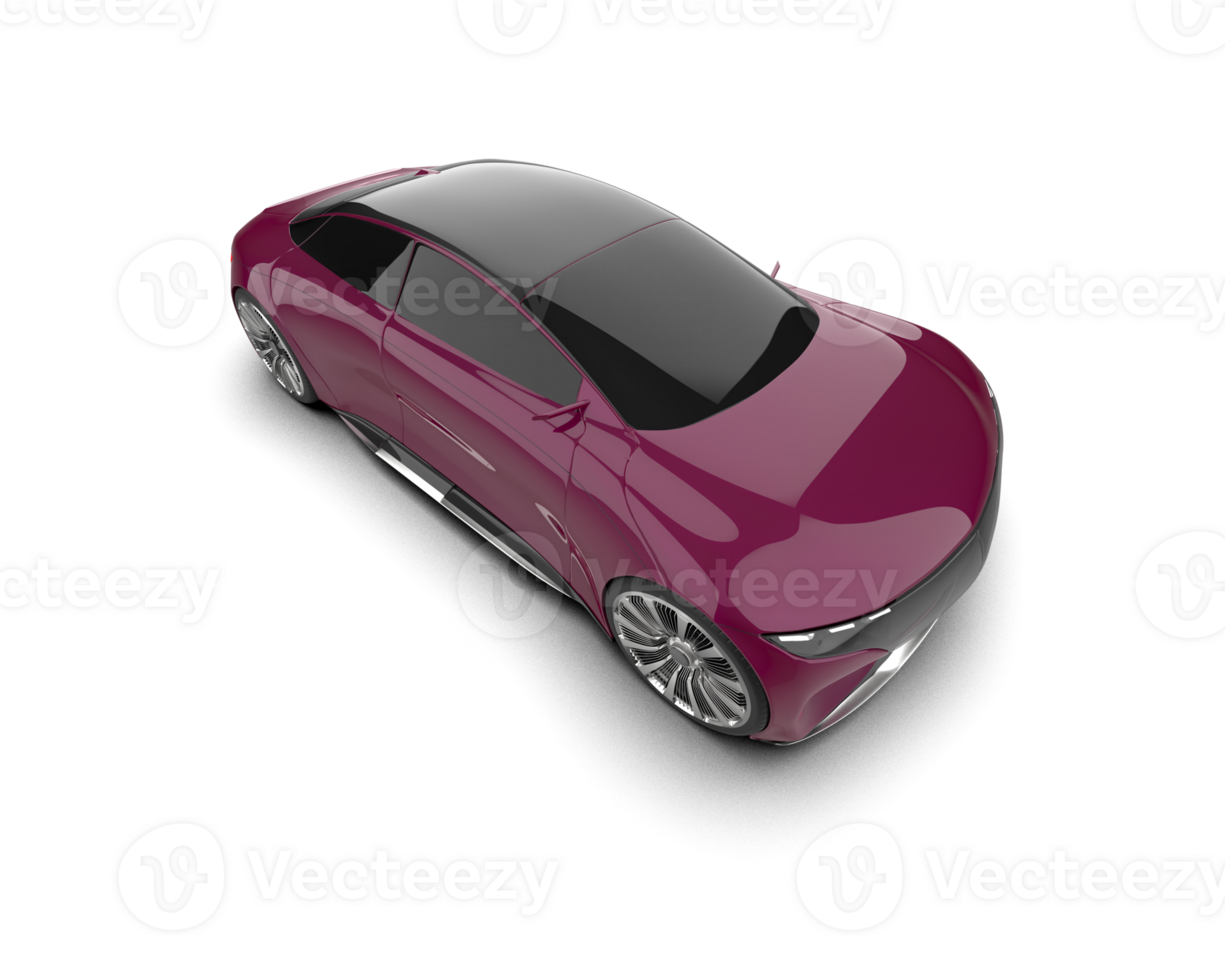 Realistic sport car isolated on background. 3d rendering - illustration png