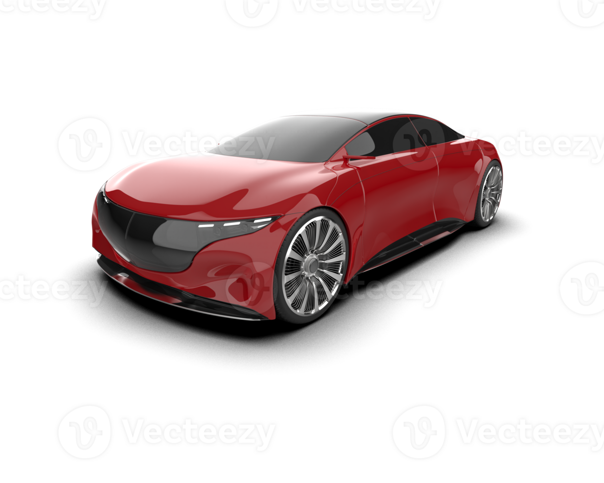 Realistic sport car isolated on background. 3d rendering - illustration png