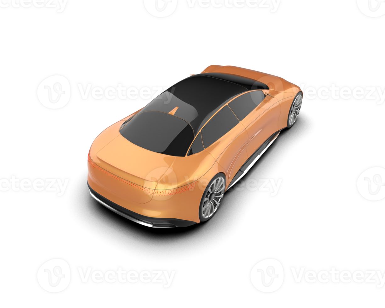 Realistic sport car isolated on background. 3d rendering - illustration png