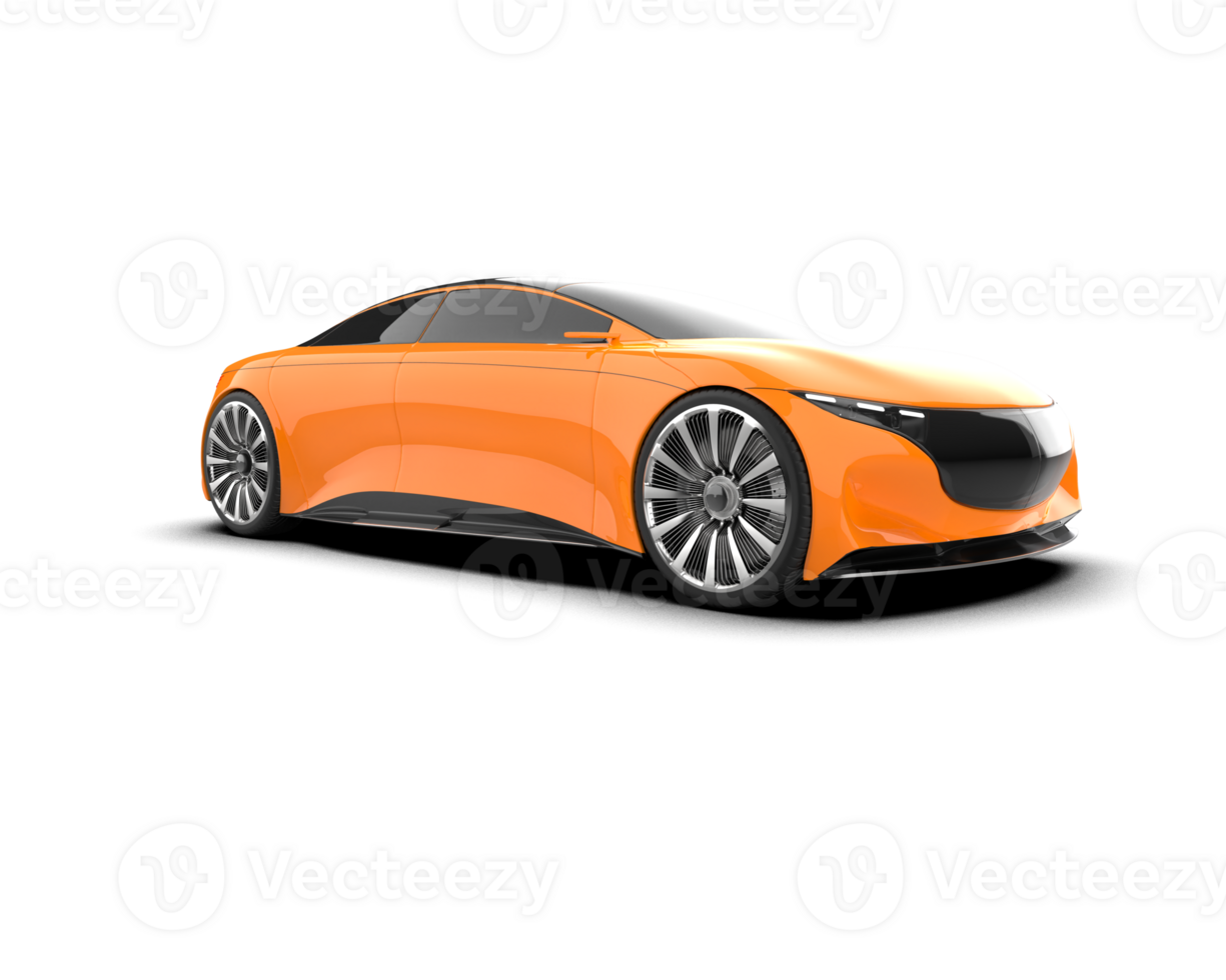 Realistic sport car isolated on background. 3d rendering - illustration png