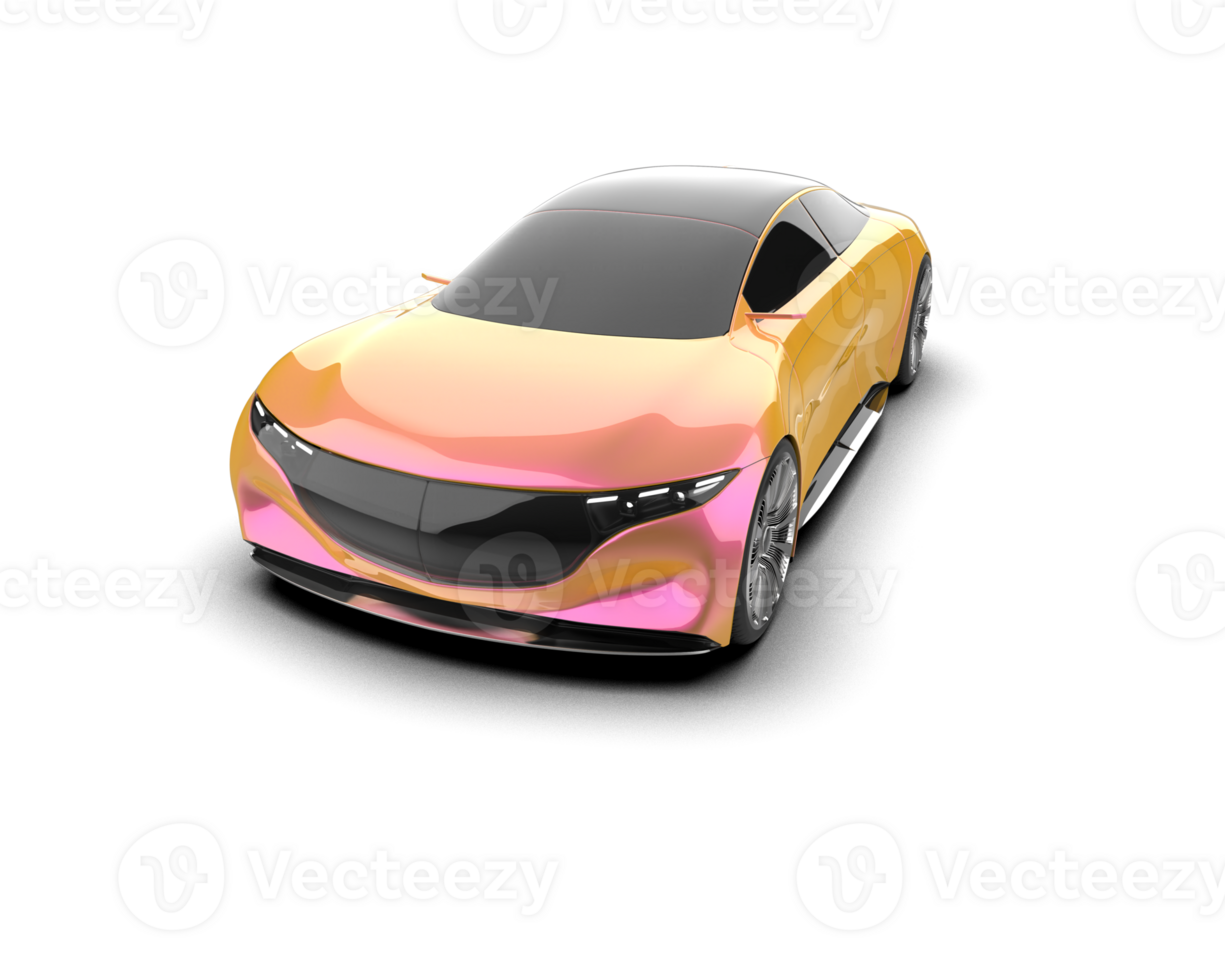 Realistic sport car isolated on background. 3d rendering - illustration png
