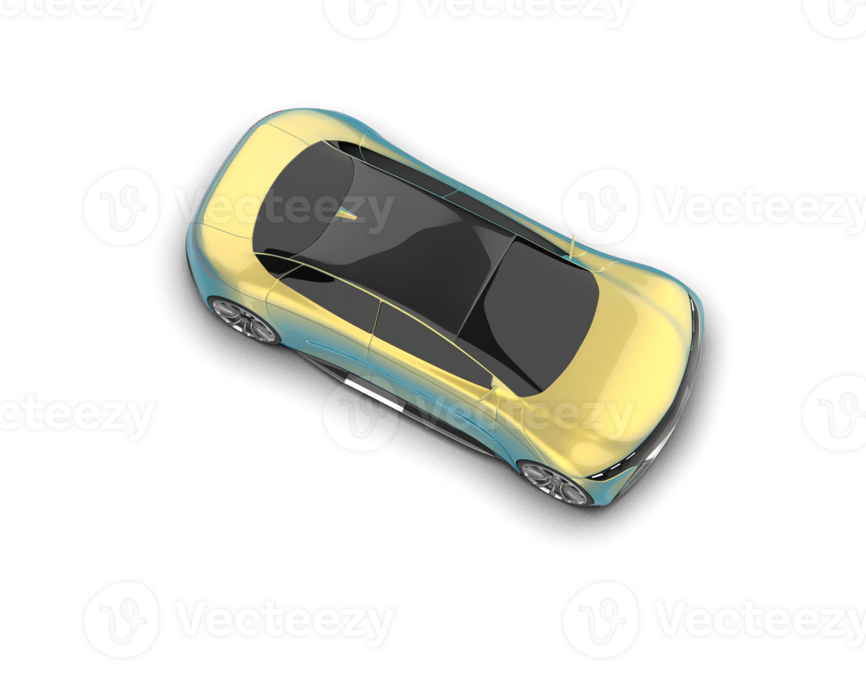 Realistic sport car isolated on background. 3d rendering - illustration png