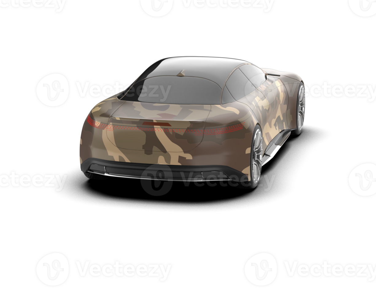 Realistic sport car isolated on background. 3d rendering - illustration png