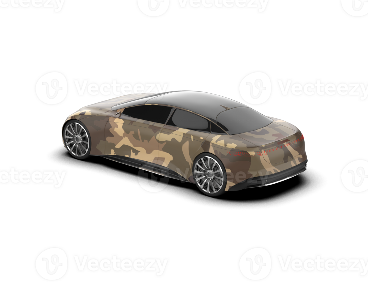Realistic sport car isolated on background. 3d rendering - illustration png