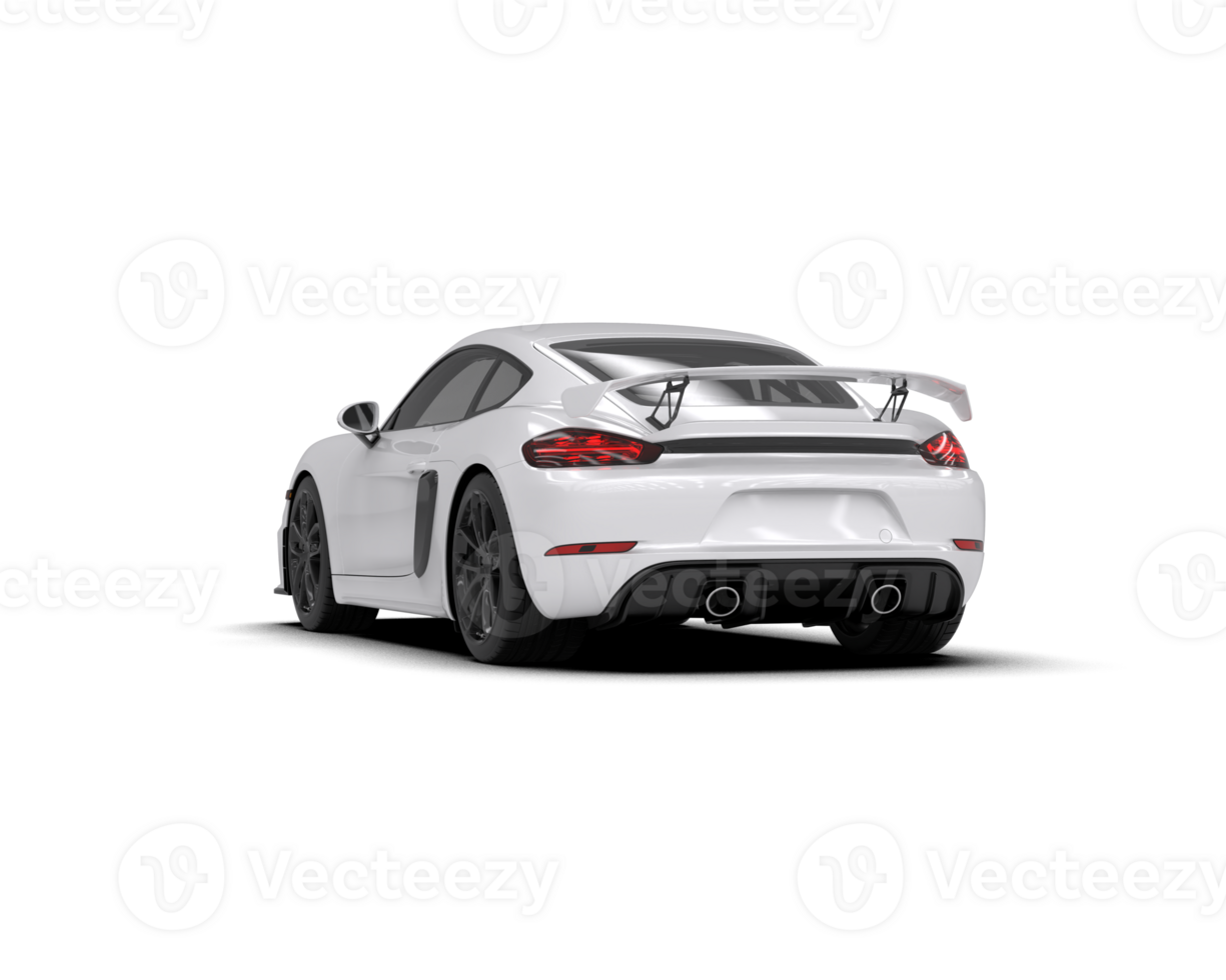 Realistic sport car isolated on background. 3d rendering - illustration png