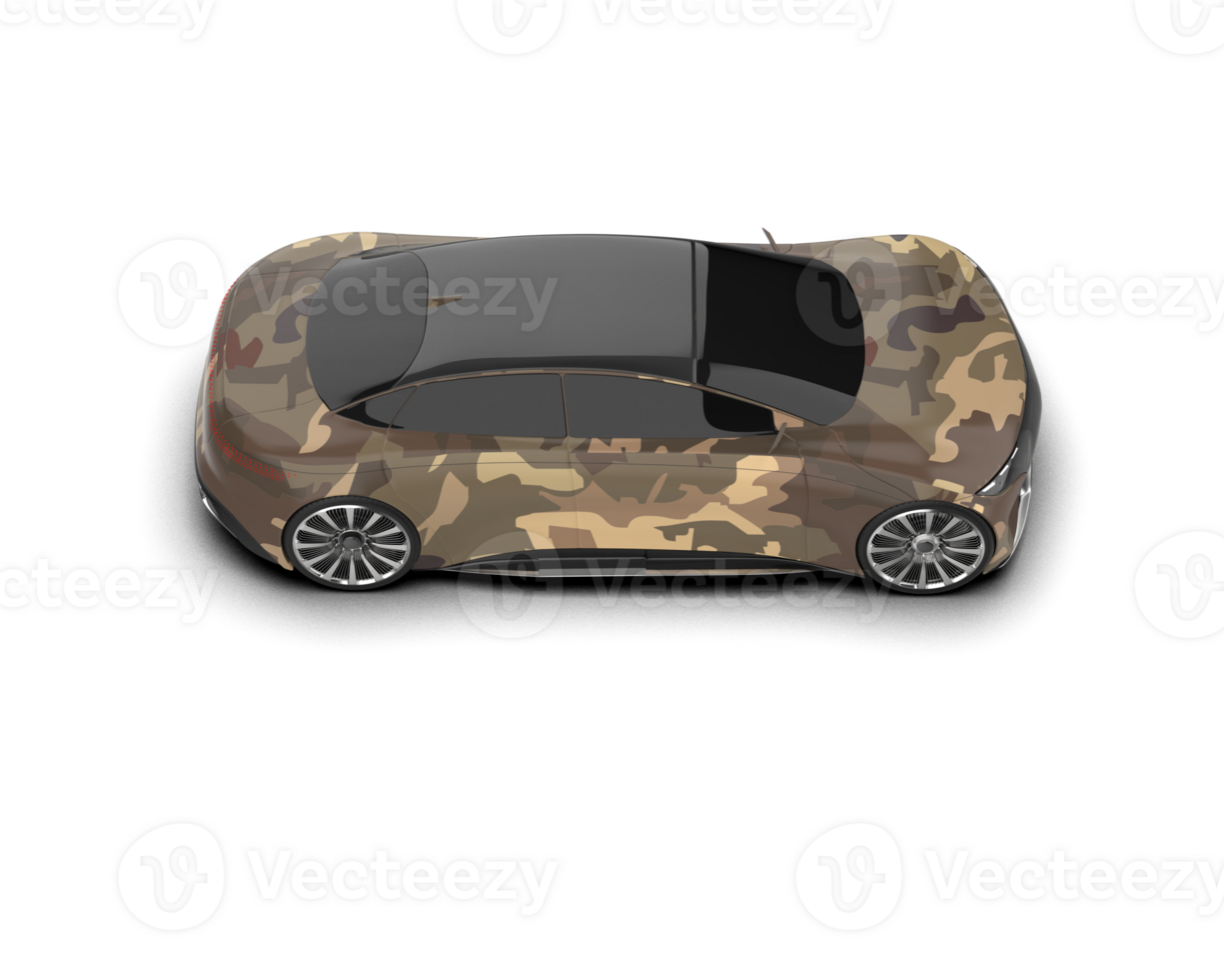 Realistic sport car isolated on background. 3d rendering - illustration png