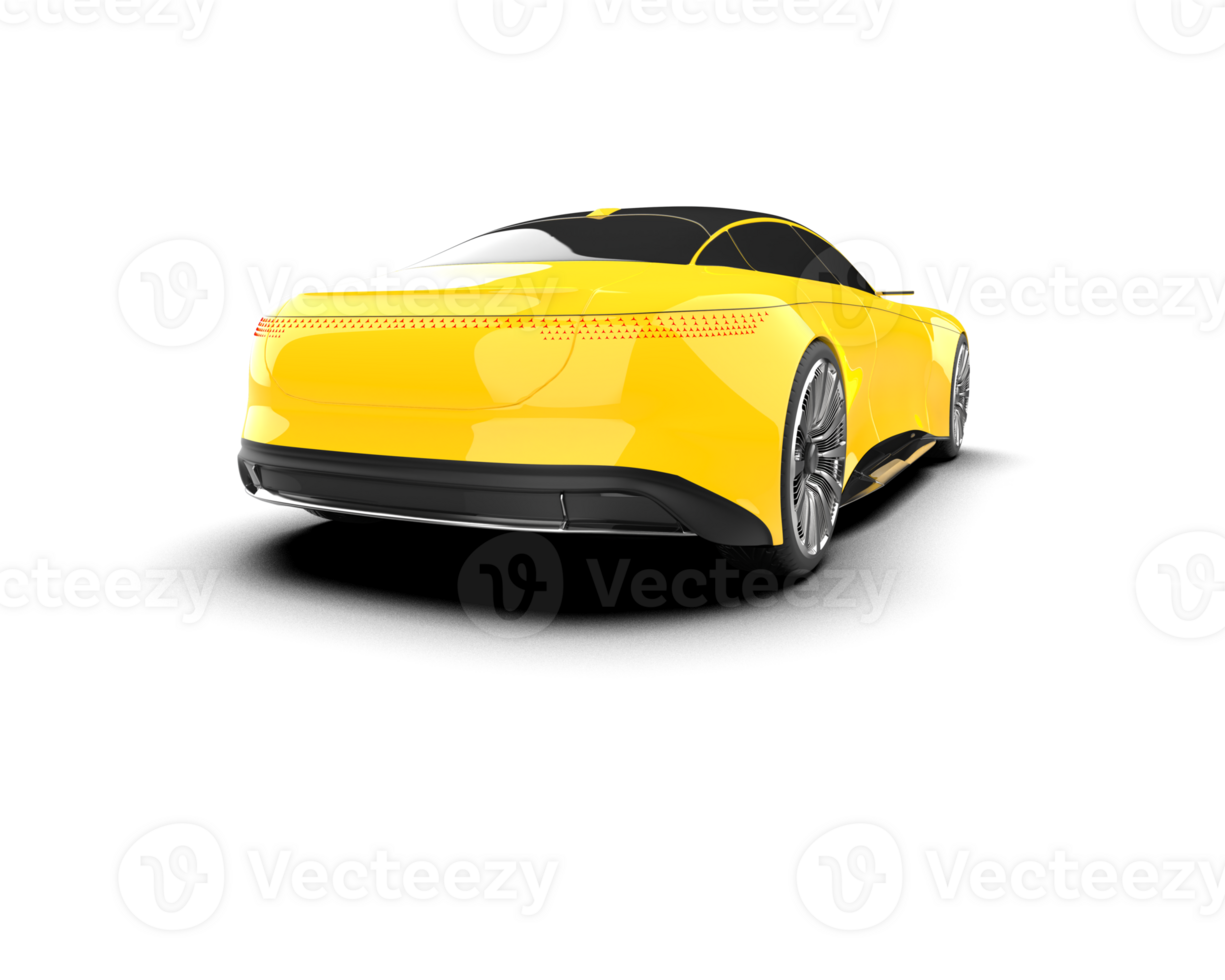 Realistic sport car isolated on background. 3d rendering - illustration png