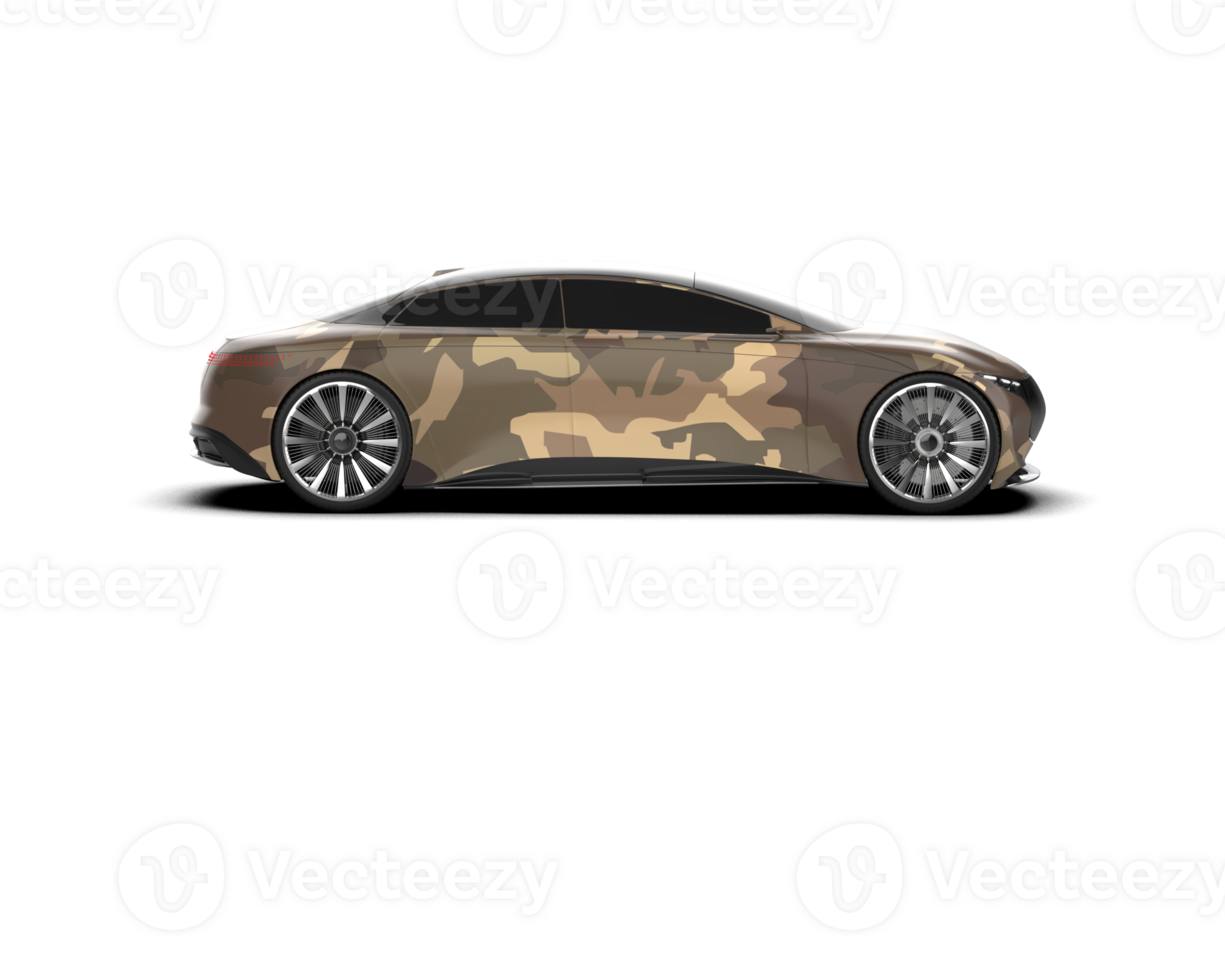 Realistic sport car isolated on background. 3d rendering - illustration png
