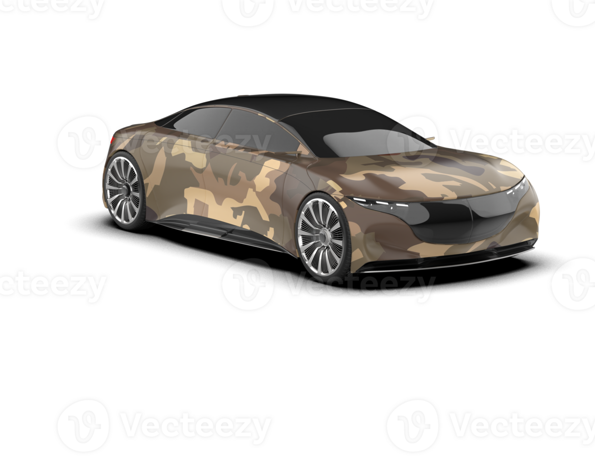 Realistic sport car isolated on background. 3d rendering - illustration png
