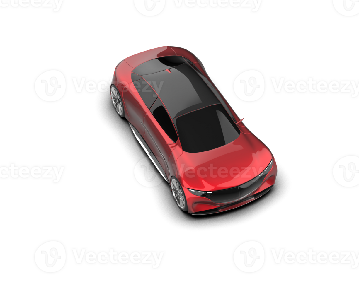 Realistic sport car isolated on background. 3d rendering - illustration png