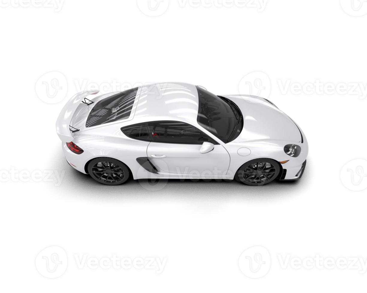 Realistic sport car isolated on background. 3d rendering - illustration png