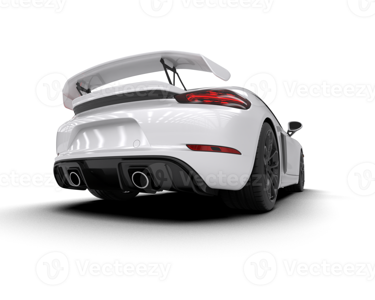 Realistic sport car isolated on background. 3d rendering - illustration png