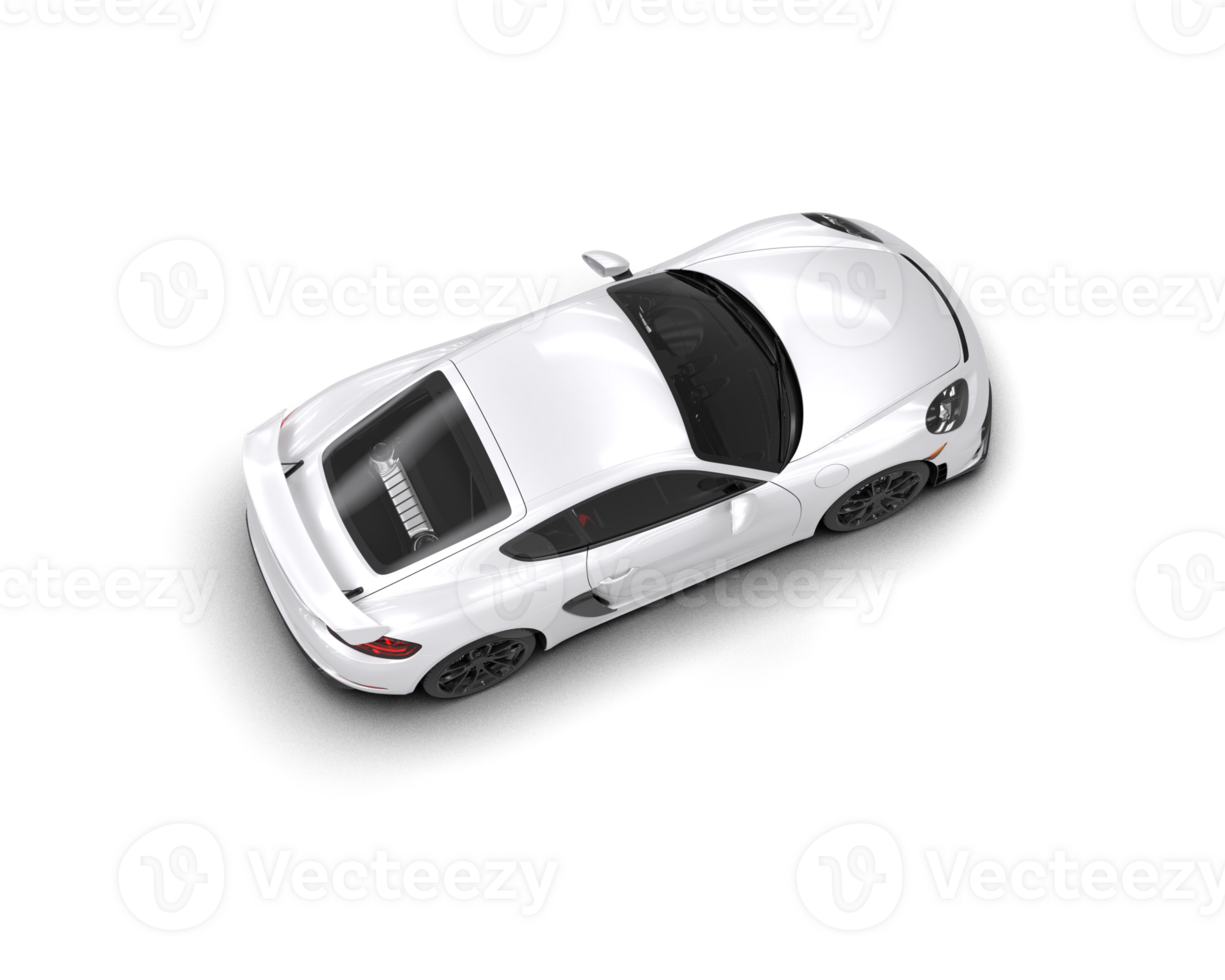 Realistic sport car isolated on background. 3d rendering - illustration png
