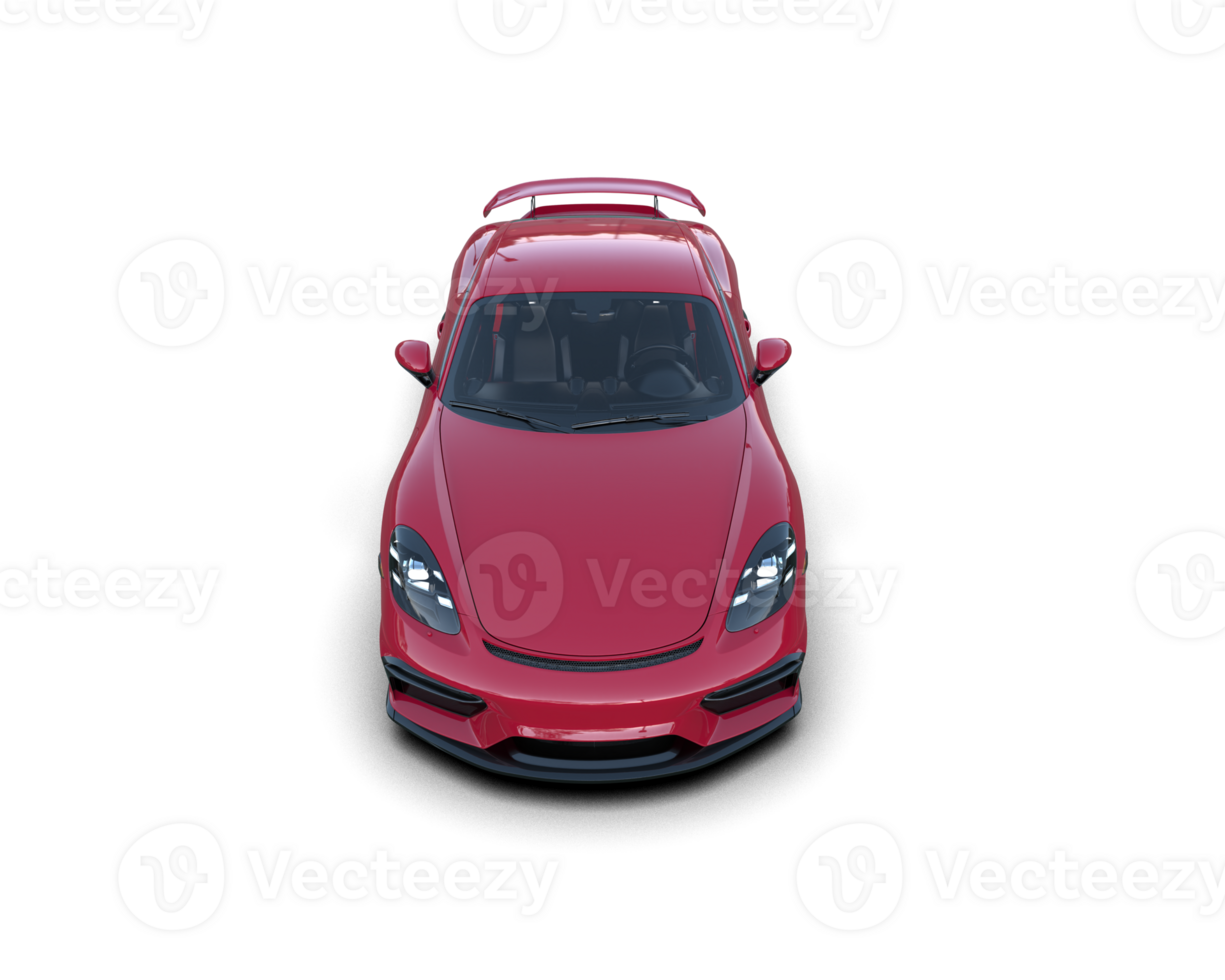 Realistic sport car isolated on background. 3d rendering - illustration png