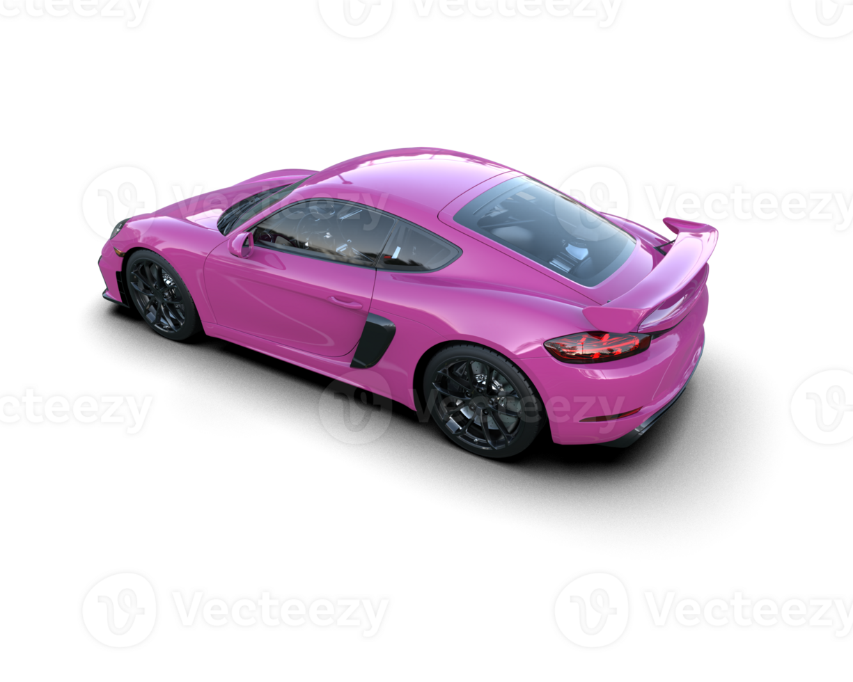 Realistic sport car isolated on background. 3d rendering - illustration png