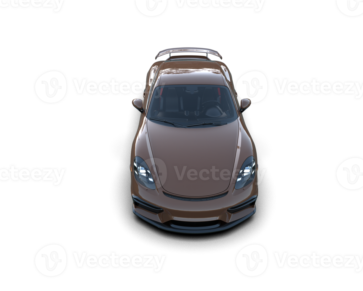 Realistic sport car isolated on background. 3d rendering - illustration png