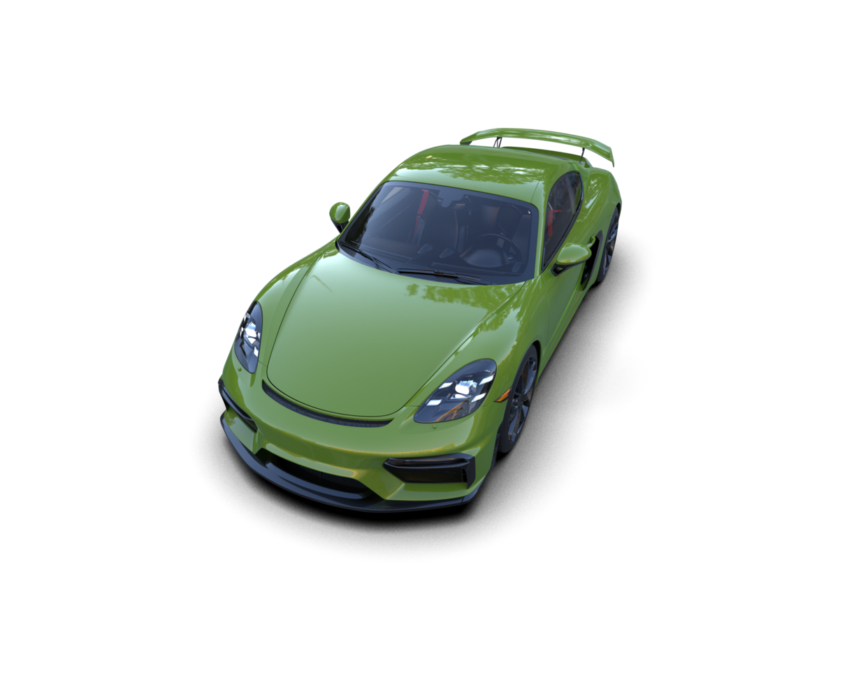 Realistic sport car isolated on background. 3d rendering - illustration png