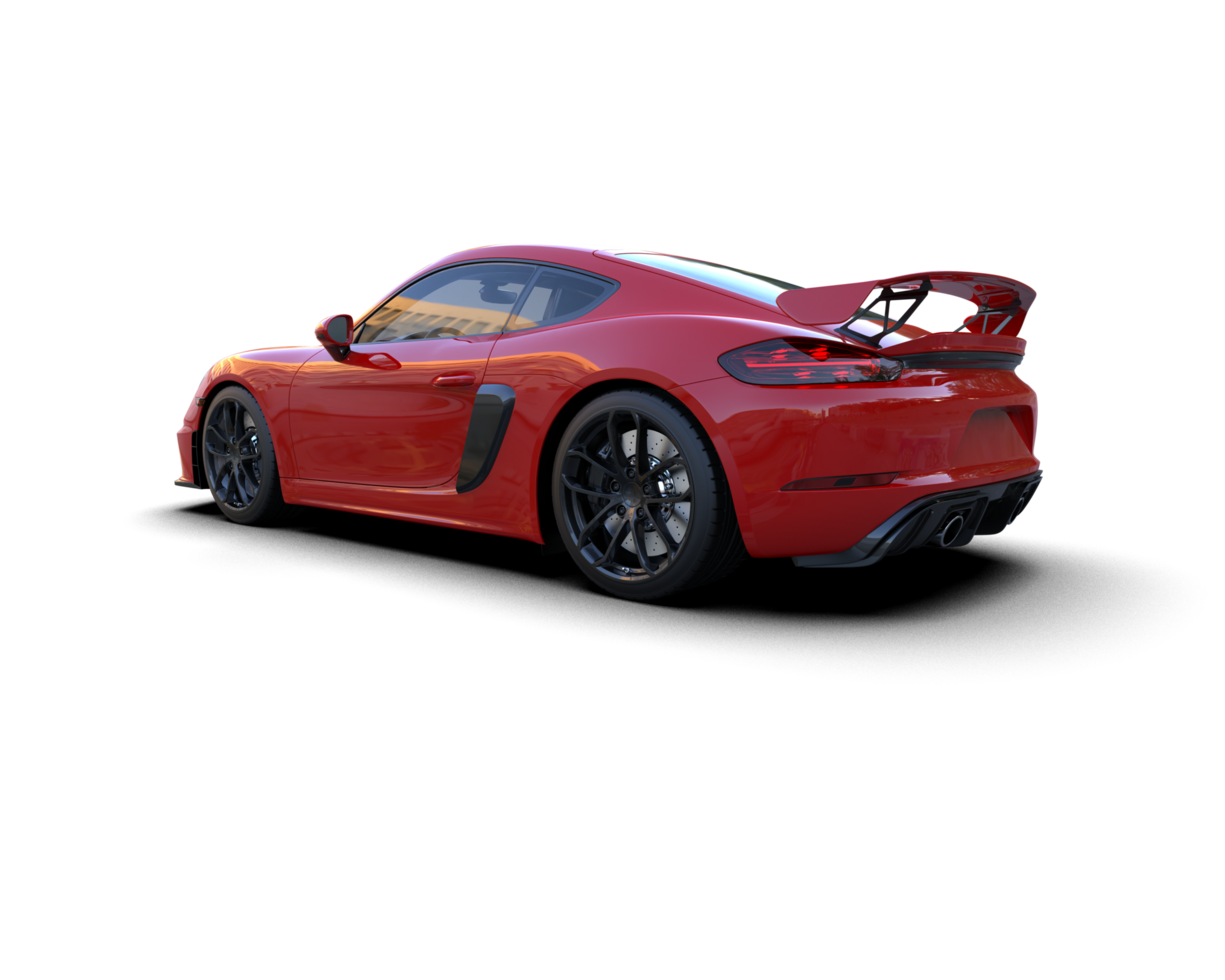 Realistic sport car isolated on background. 3d rendering - illustration png