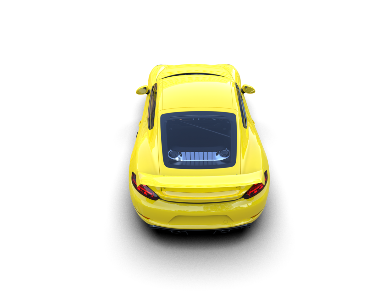Realistic sport car isolated on background. 3d rendering - illustration png