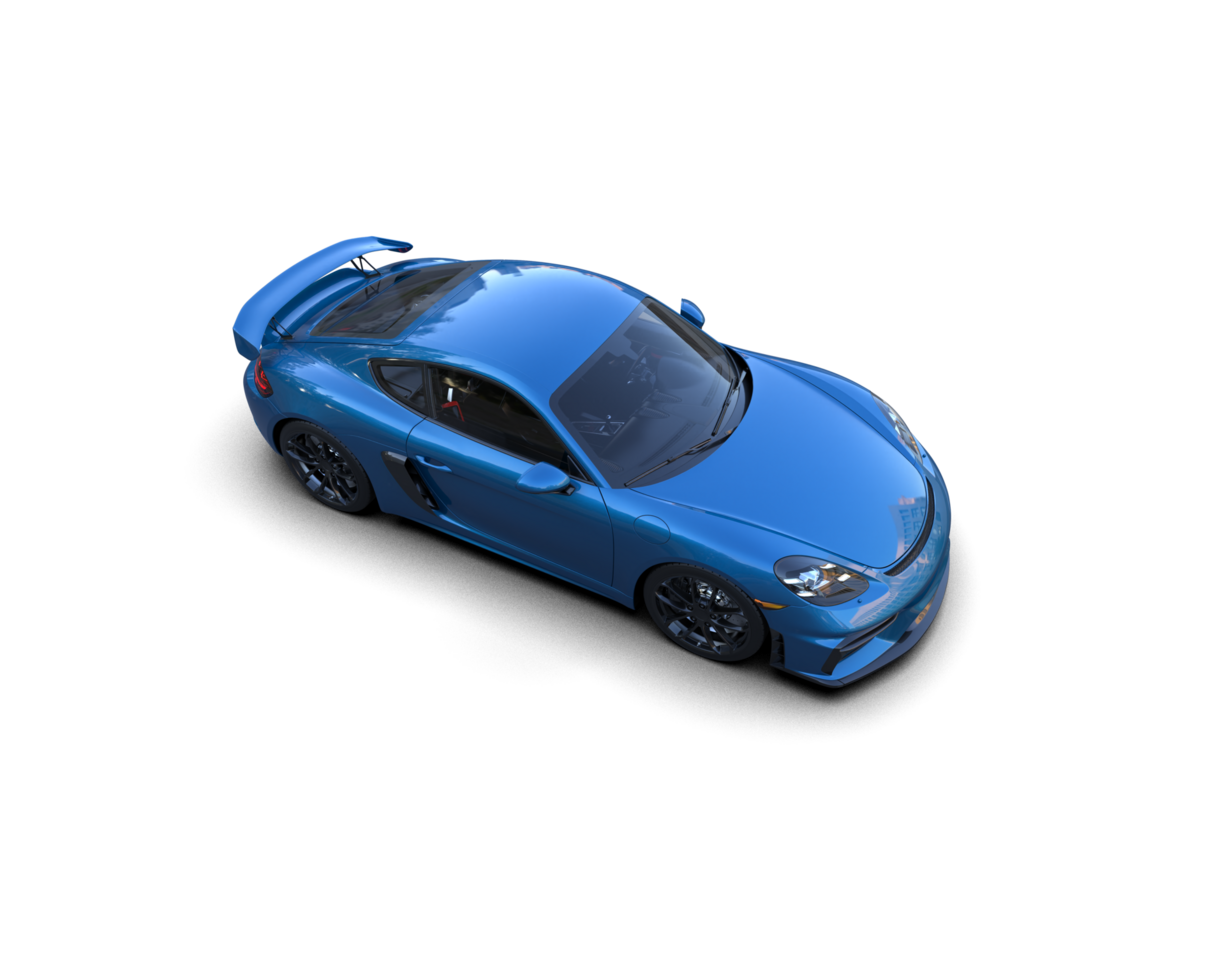 Realistic sport car isolated on background. 3d rendering - illustration png