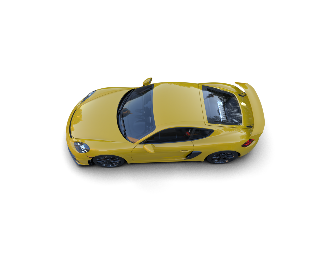 Realistic sport car isolated on background. 3d rendering - illustration png
