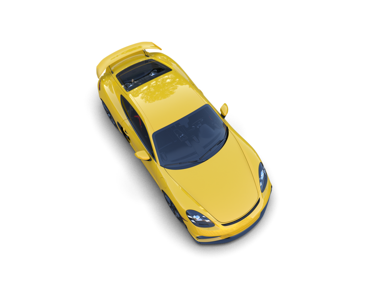 Realistic sport car isolated on background. 3d rendering - illustration png