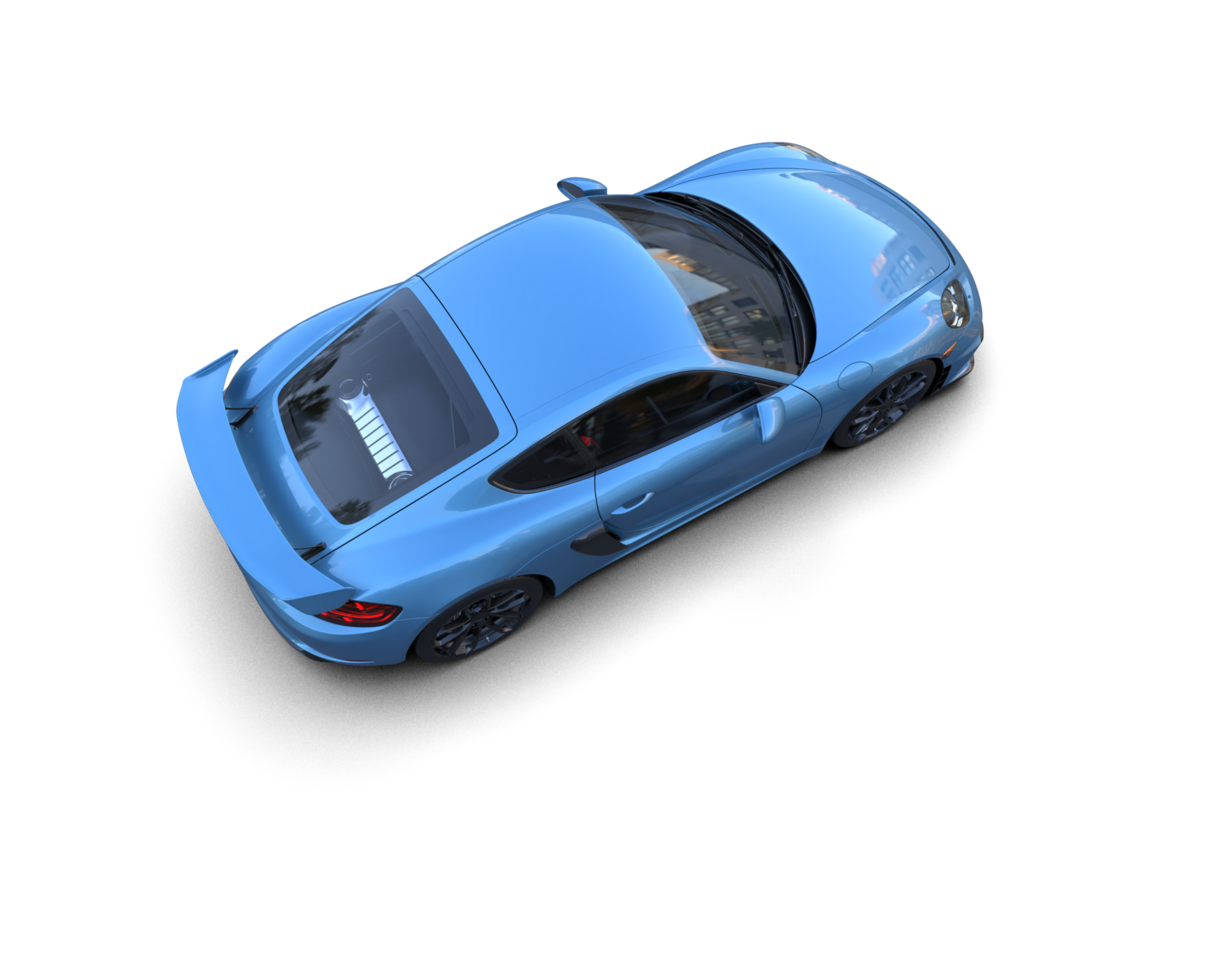 Realistic sport car isolated on background. 3d rendering - illustration png