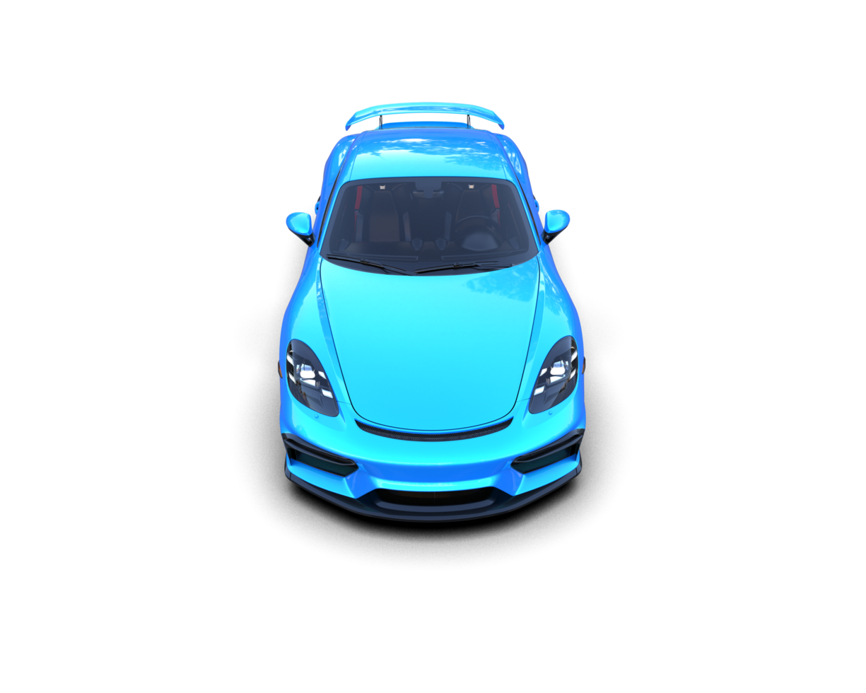 Realistic sport car isolated on background. 3d rendering - illustration png
