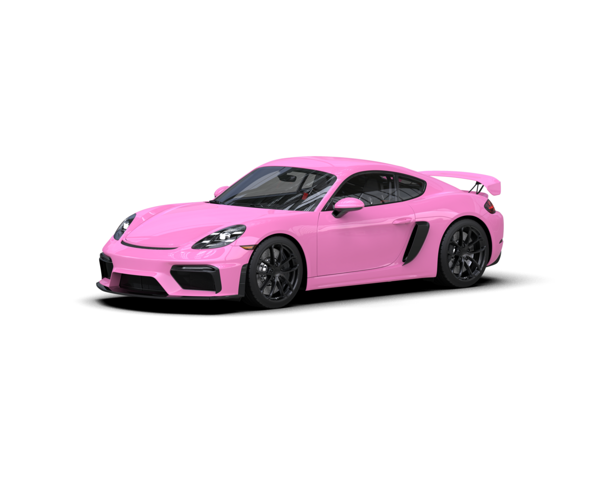 Realistic sport car isolated on background. 3d rendering - illustration png