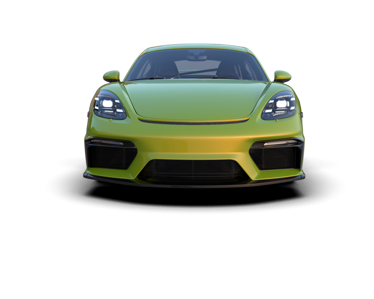 Realistic sport car isolated on background. 3d rendering - illustration png