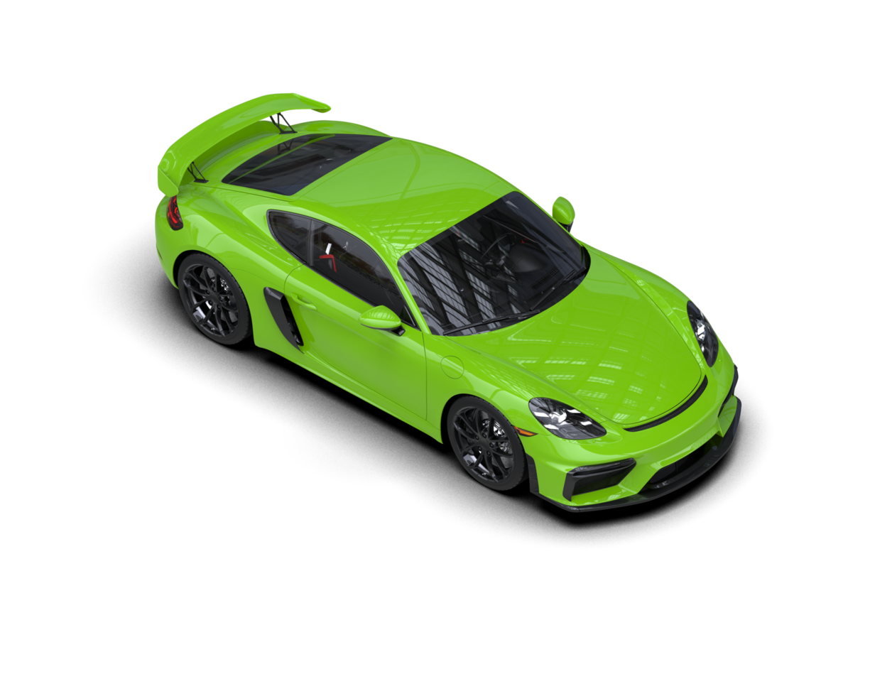 Realistic sport car isolated on background. 3d rendering - illustration png