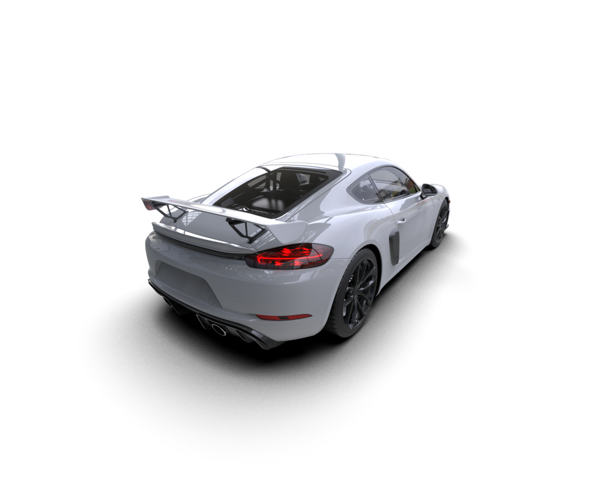 Realistic sport car isolated on background. 3d rendering - illustration png