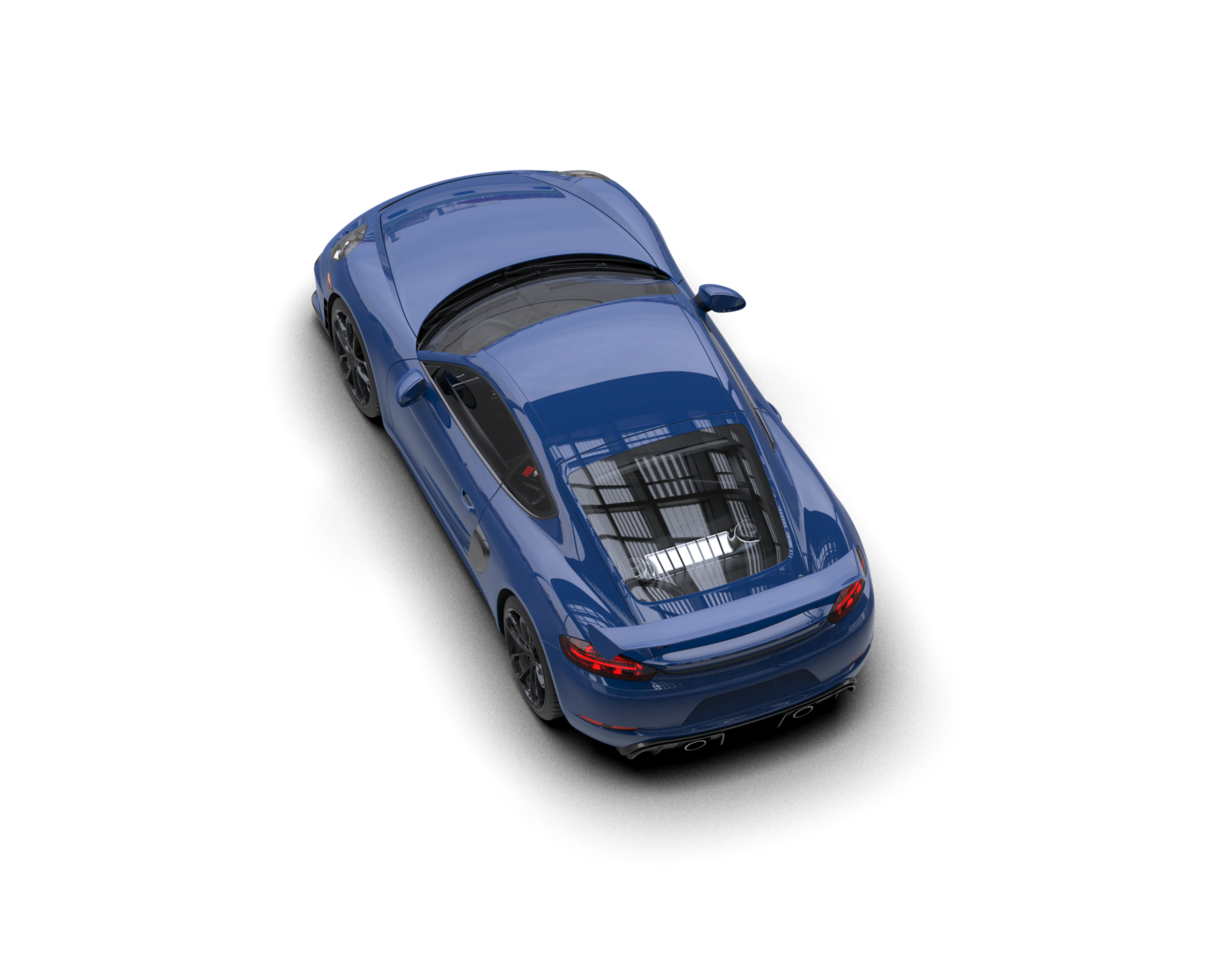 Realistic sport car isolated on background. 3d rendering - illustration png