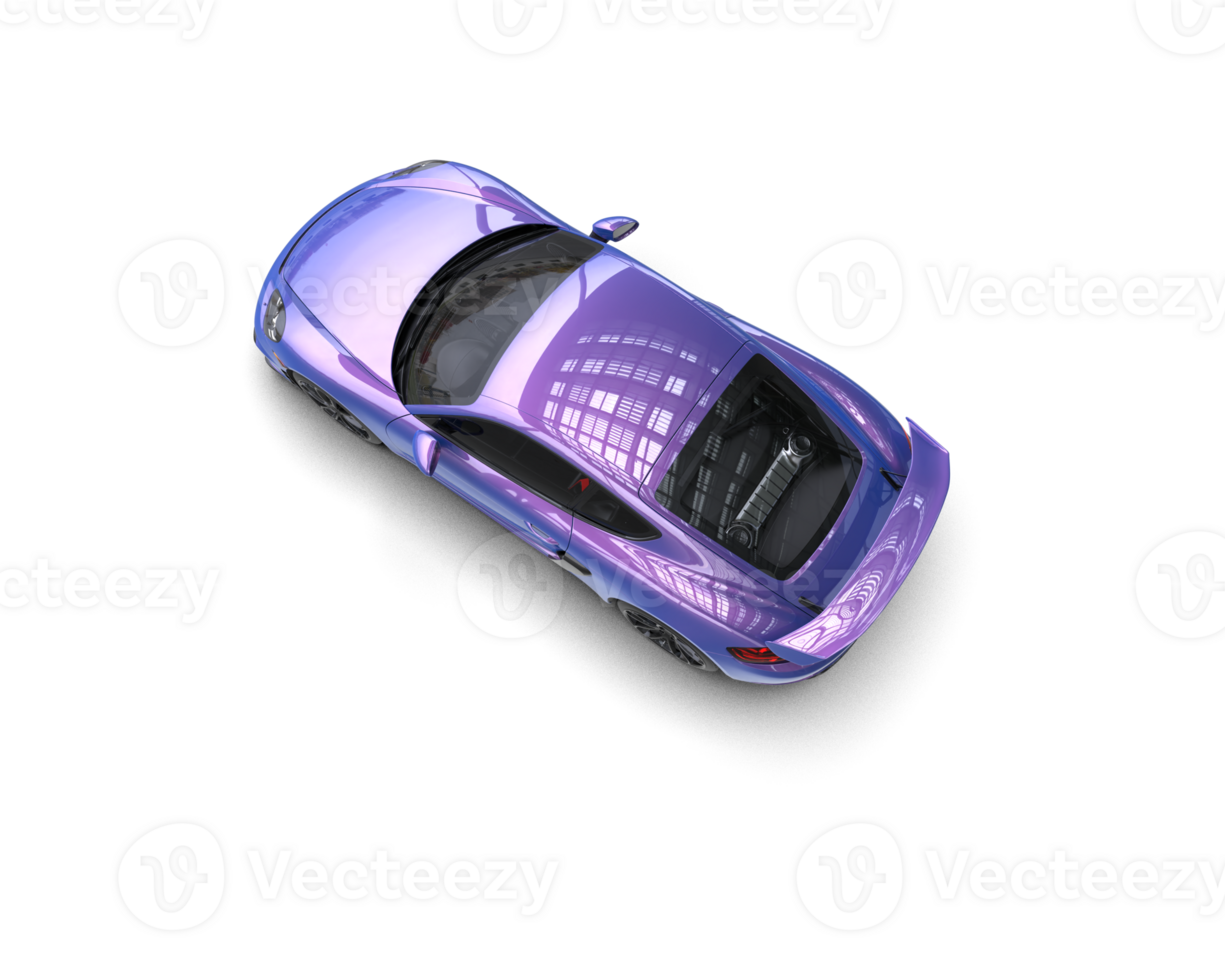 Realistic sport car isolated on background. 3d rendering - illustration png