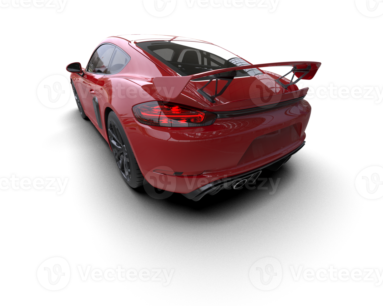 Realistic sport car isolated on background. 3d rendering - illustration png