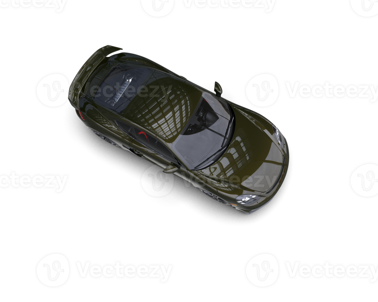 Realistic sport car isolated on background. 3d rendering - illustration png