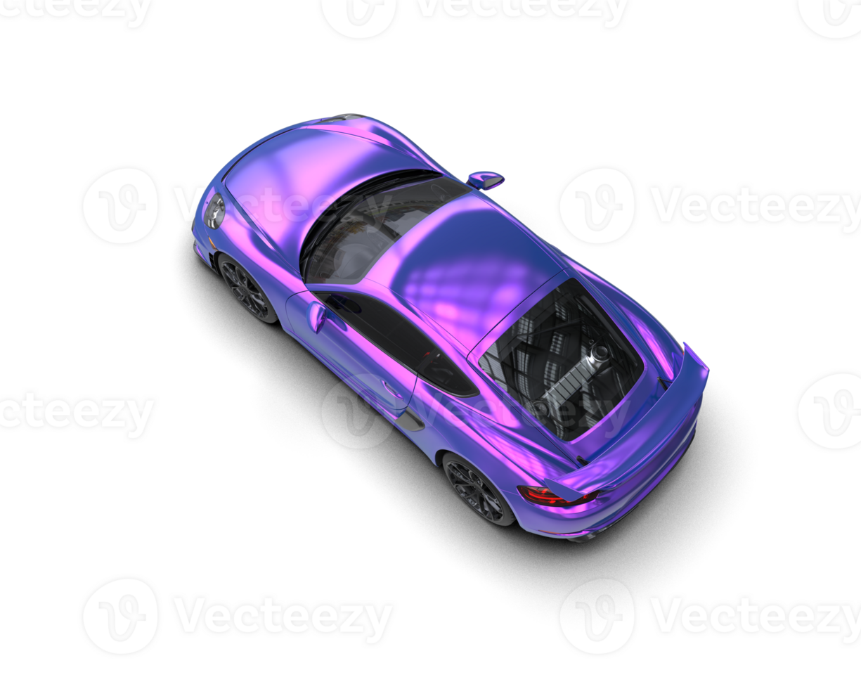 Realistic sport car isolated on background. 3d rendering - illustration png