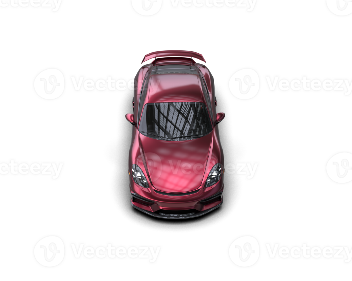 Realistic sport car isolated on background. 3d rendering - illustration png